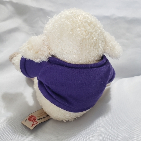 Lamb Plush Madame Toussaud's London Collectible 5.5 Inch Purple T-Shirt Soft - Picture 3 of 7